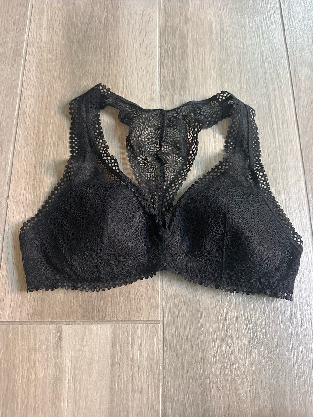 Victoria's Secret Black Lace Racerback Bralette